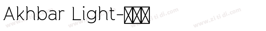 Akhbar Light字体转换 Akhbar Light字体转换